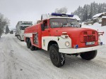 Výjezd hasičů - tahání kamionů 19.1.2021