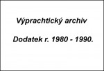 Vprachtick archiv - dodatek r.1980-1990