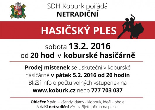 Obrzek: Ples SDH Koburk 2016 - pozvnka